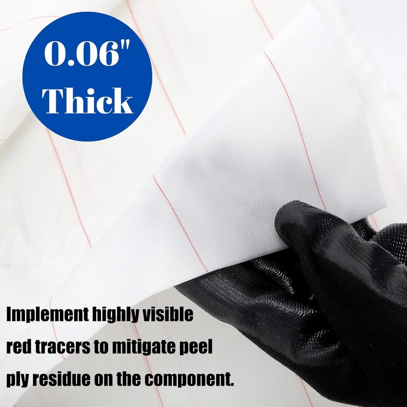 ZENFUN 5 Yard 30 Inch Peel Ply Cloth Carbon Fiber Fiberglass, High Temperature Resistant Release Fiberglass Fabric Compatible with Epoxy Resin Air, Auto, Boat, Builds, Castings & Parts Repairs - Image 3